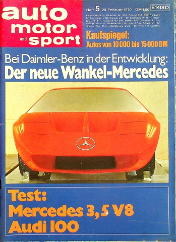 Deckblatt Auto Motor und Sport (05/1970)